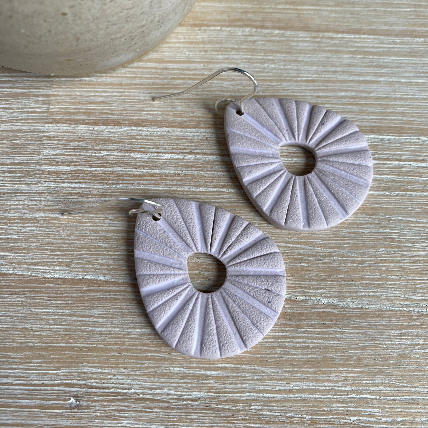 ‘Boho Teardrops’ Statement Dangles: Oat