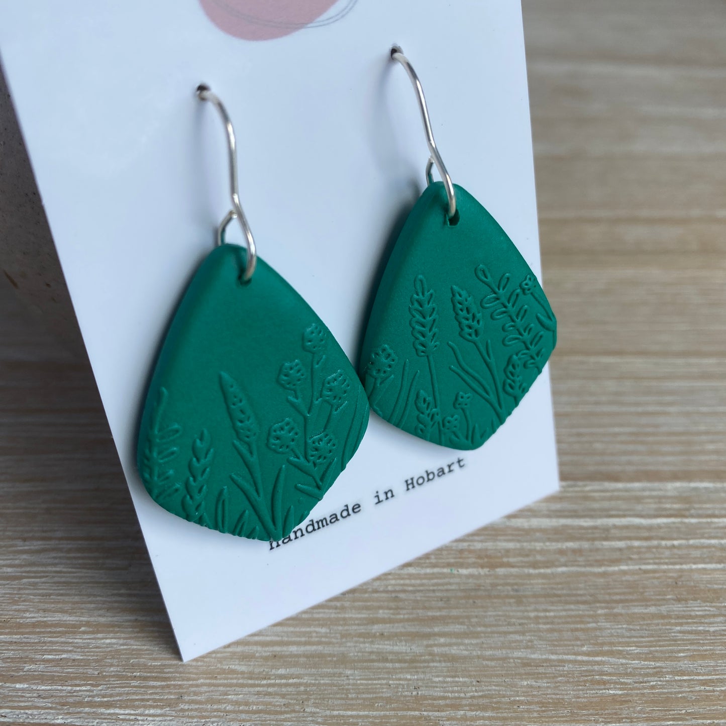 ‘Fields’ Midi Dangles: Diamond in Emerald