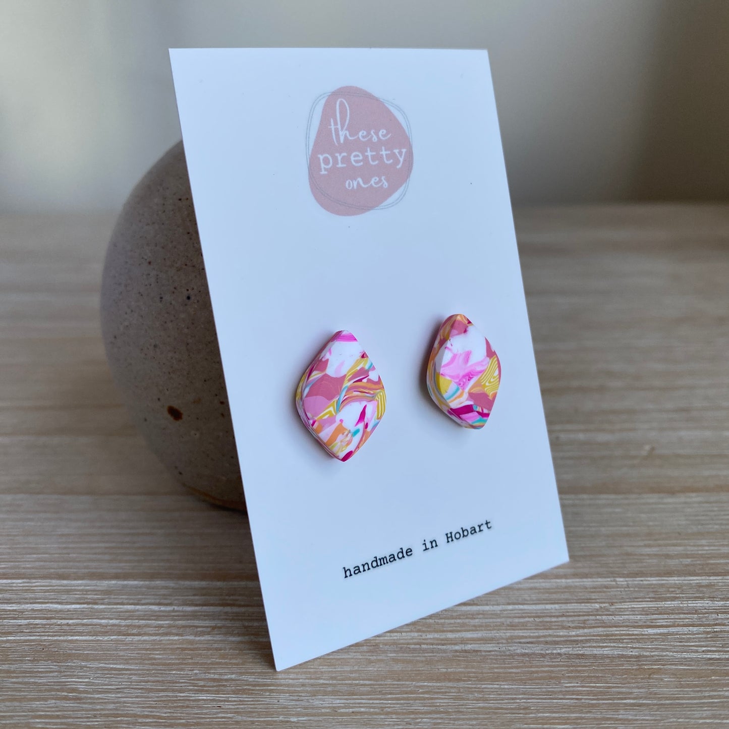 ‘Lollie’ Maxi Studs: Diamond