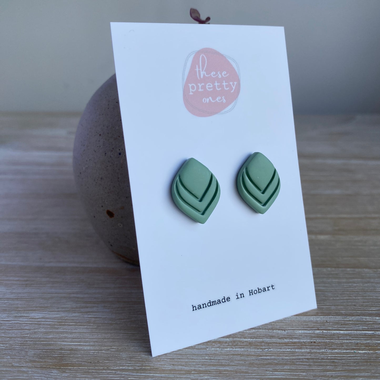 'Sage' Midi Studs: Rosie Style