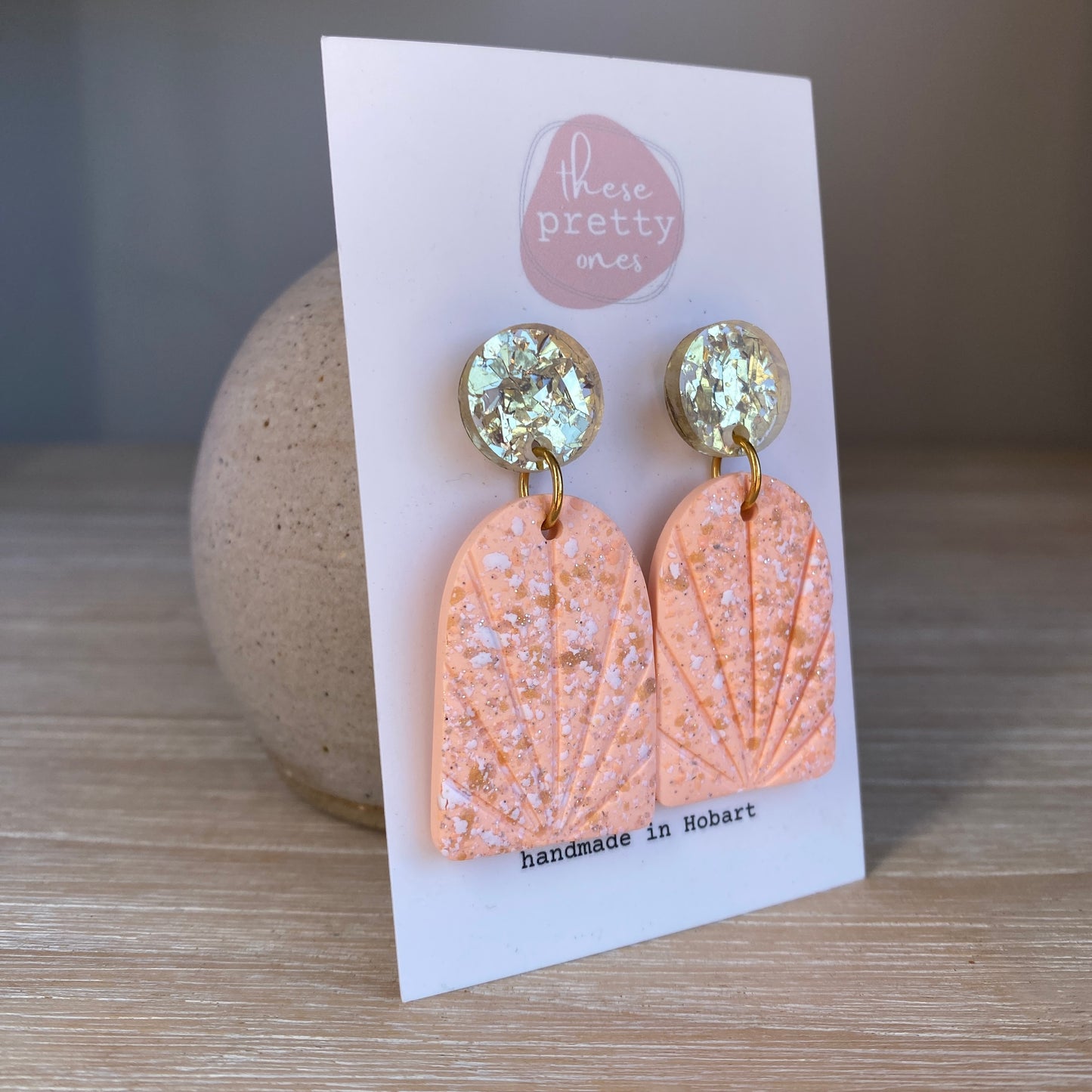 ‘Peachy Keen’ Midi Dangles: Sparkle