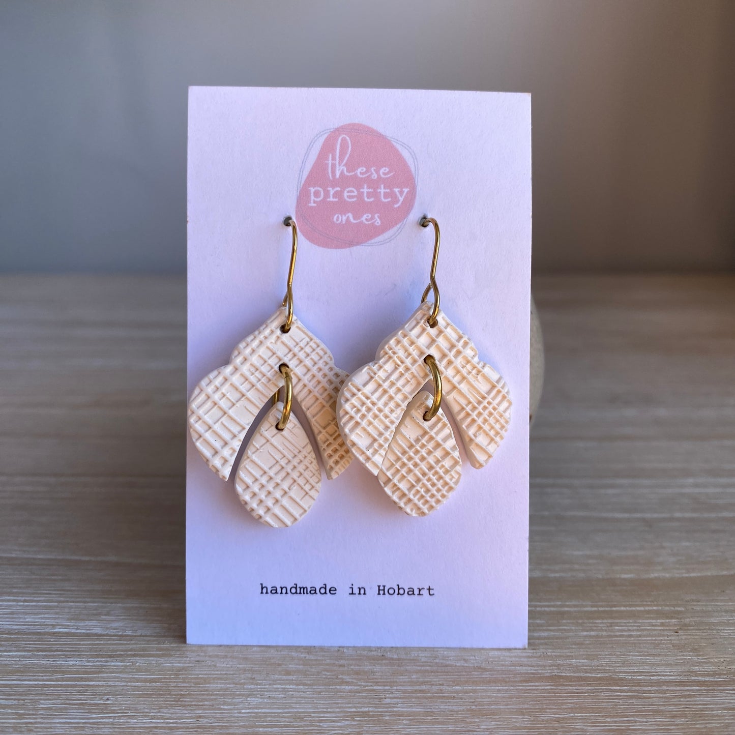 'Belle' Midi Dangles: Cream