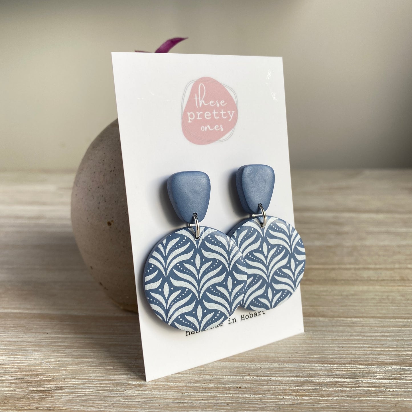 'Stone Blue Designs' Midi Dangles: Round