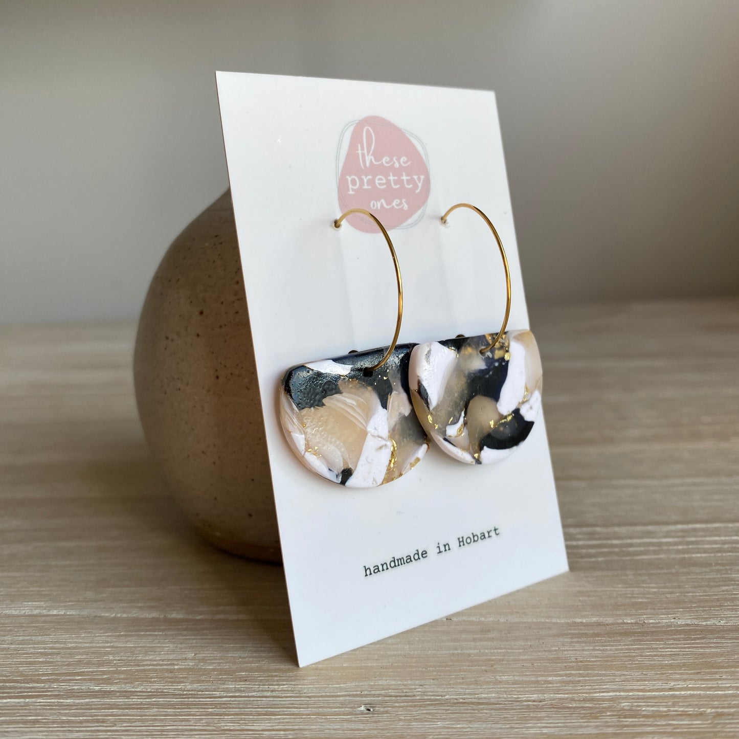 ‘Midnight Stone’ Midi Dangles: Ava