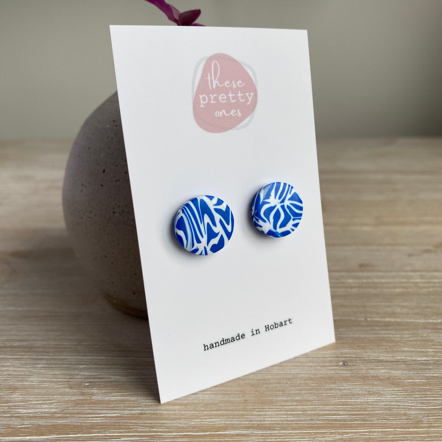 ‘Amalfi Dreams - Patterned' Midi Studs