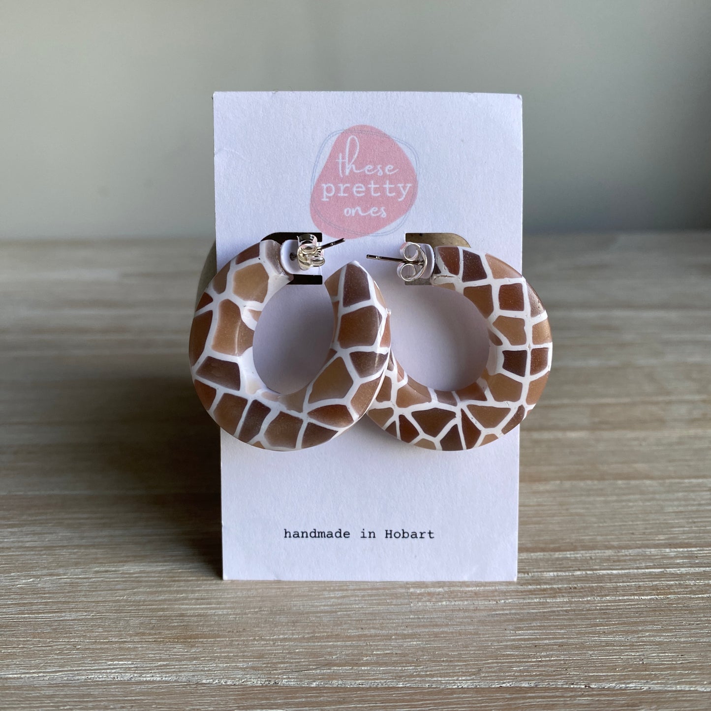 'Cobblestone' Statement Chunky Hoops