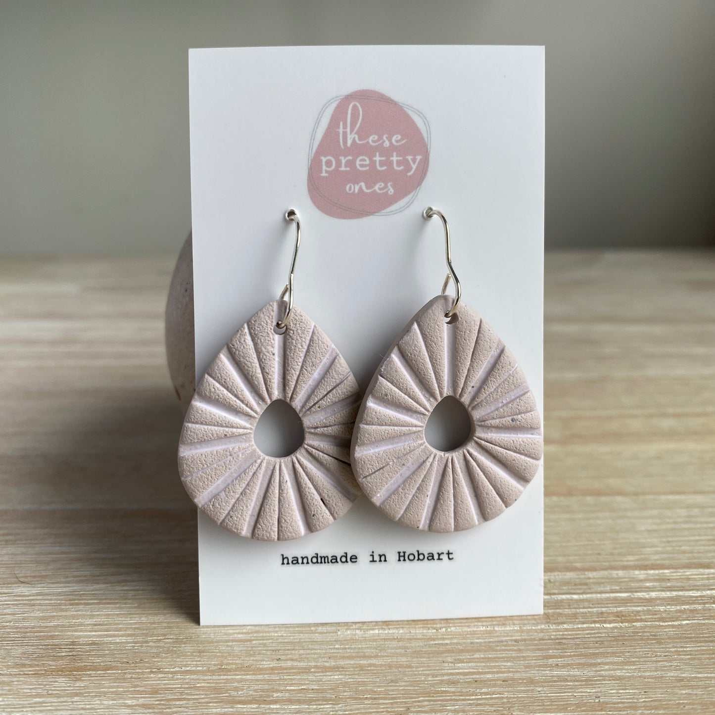 ‘Boho Teardrops’ Statement Dangles: Oat