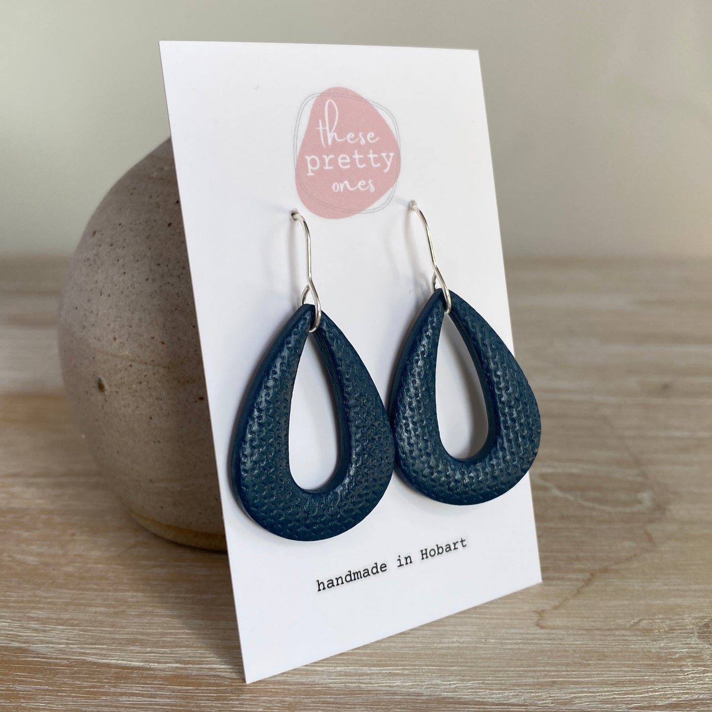 ‘Navy’ Midi Dangles: Teardrop Donut
