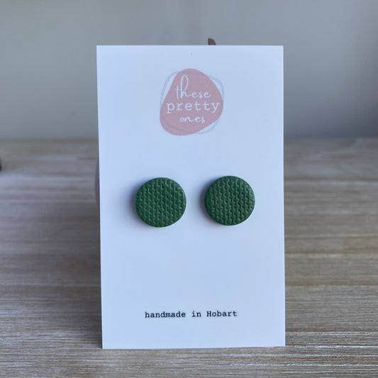 ‘Sage’ Midi Studs: Linen