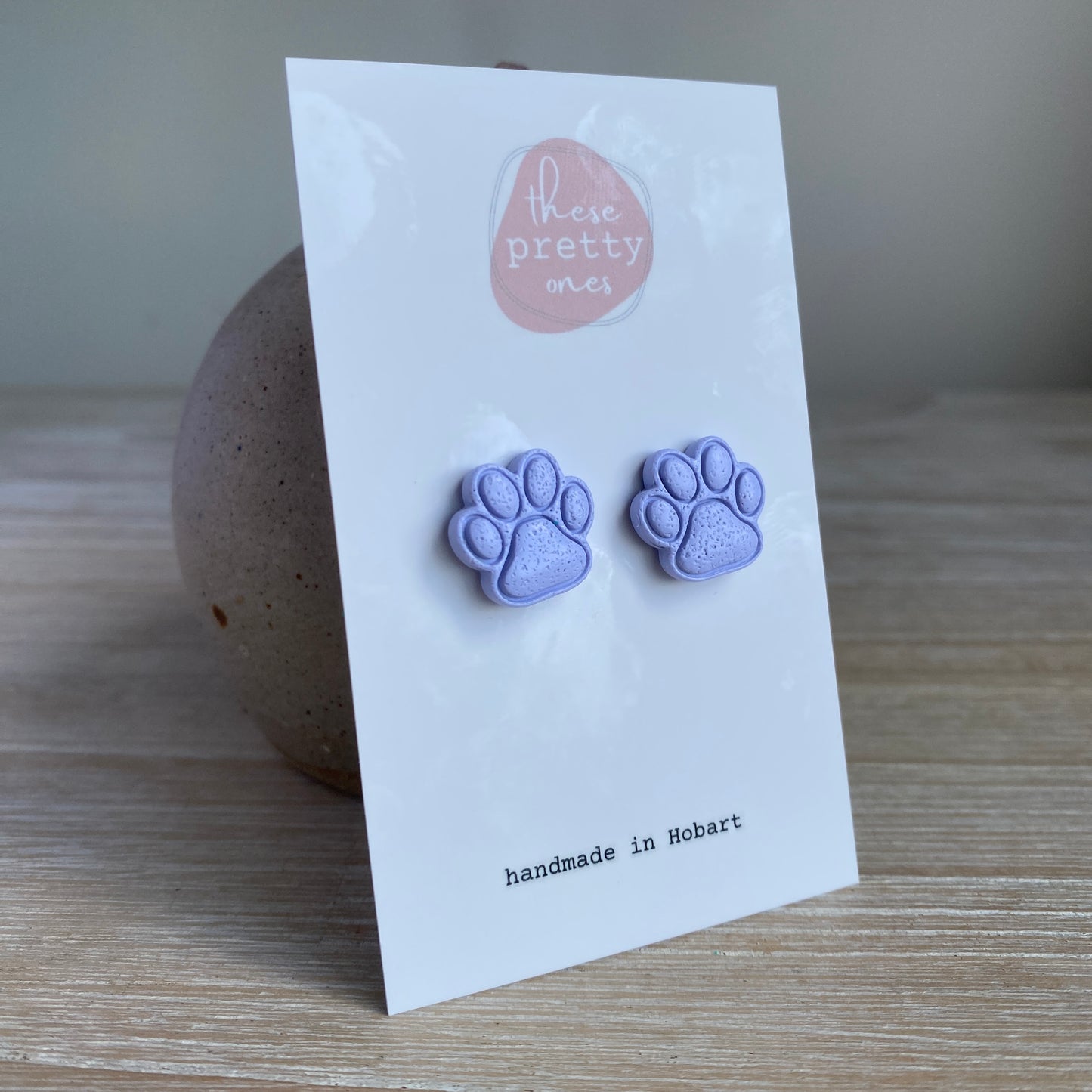 'Paw Party' Midi Studs: Lilac