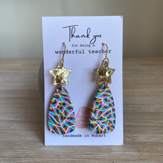 'Rainbows for Christmas' Midi Dangles: Trees Round