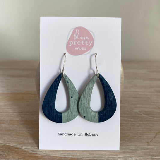 ‘Half and Half’ Midi Dangles: Teardrop Donut