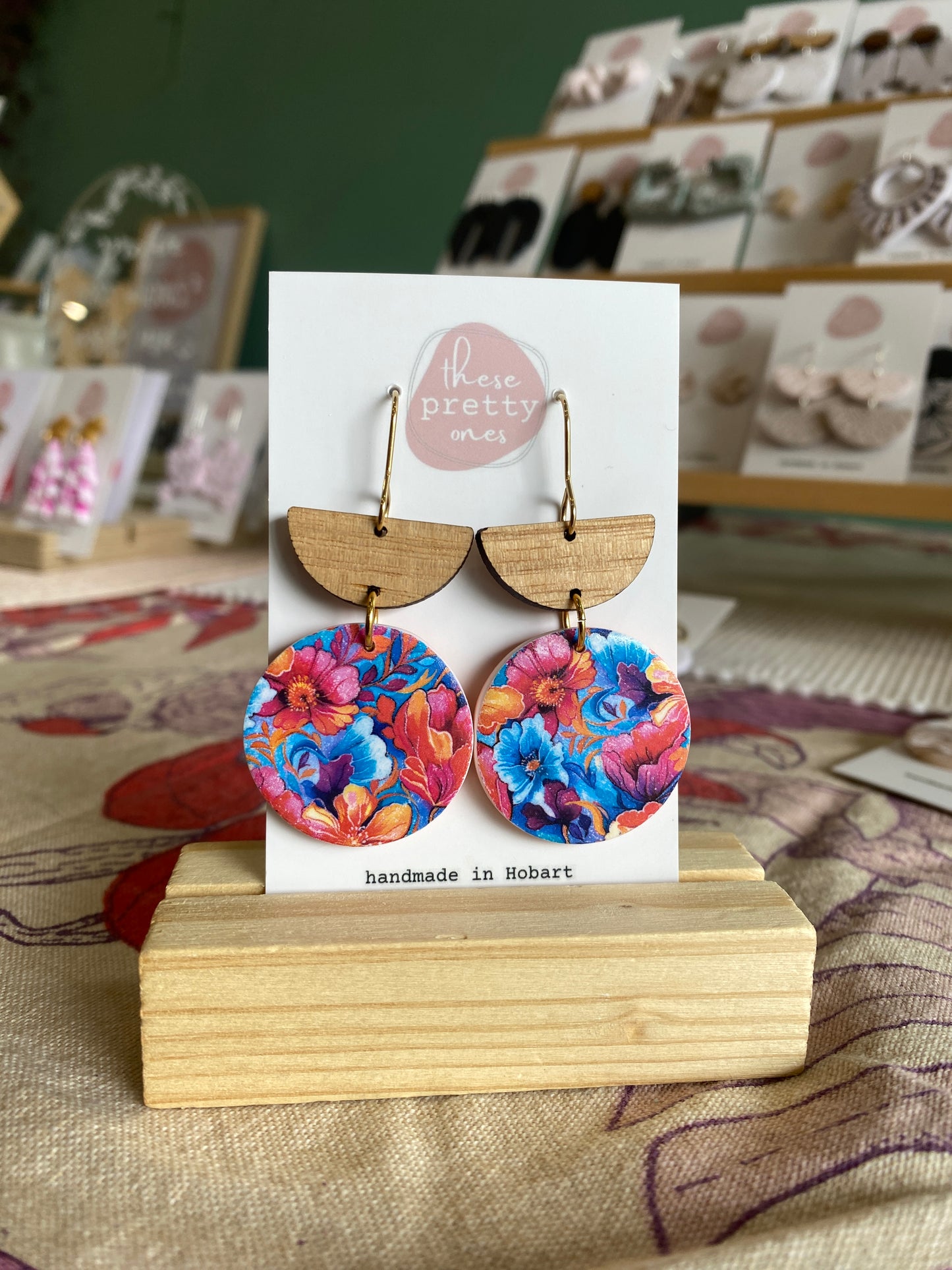 ‘Tropical Bloom' Midi Dangles: Hannah