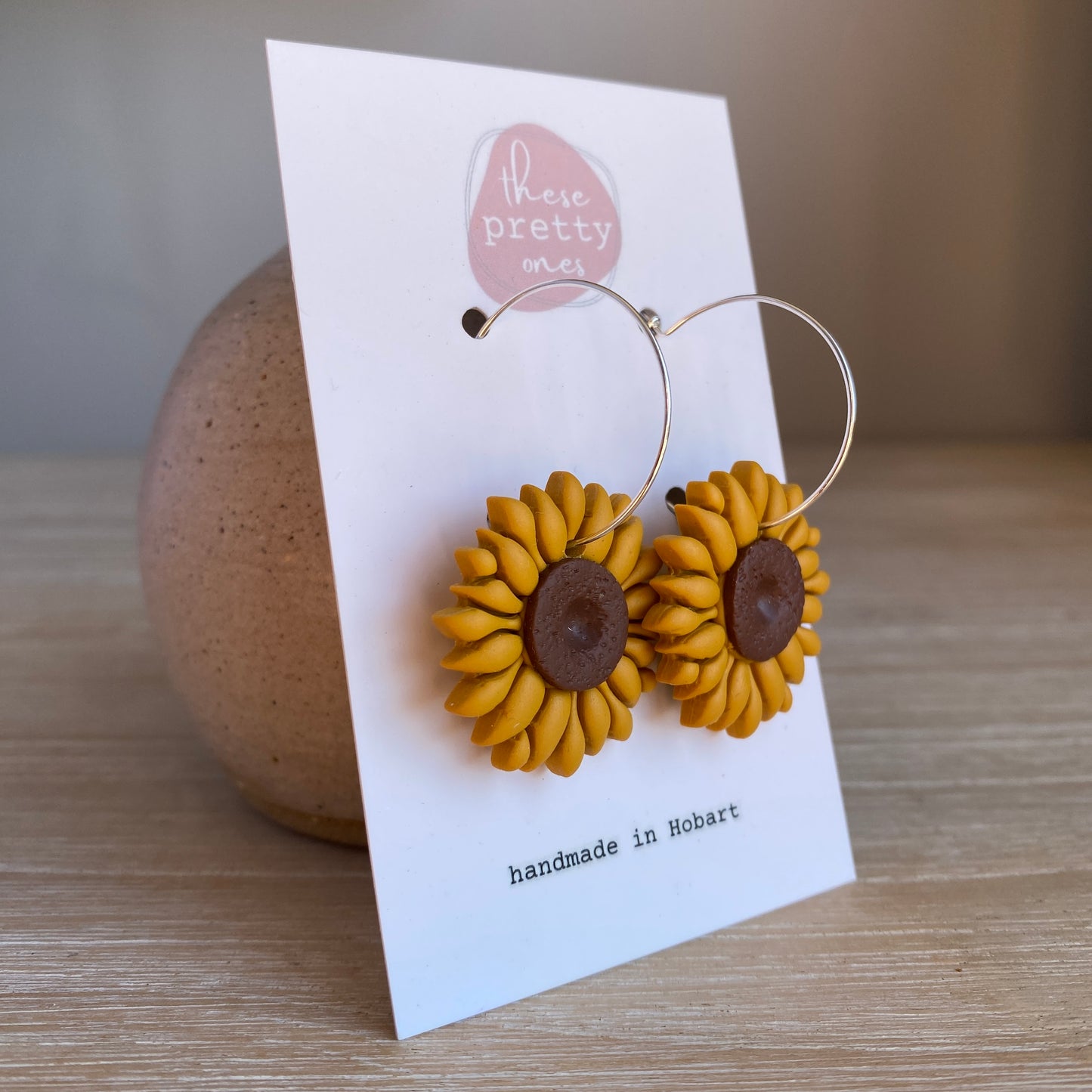 ‘Sunflowers’ Midi Dangles: Earthy Mustard tone