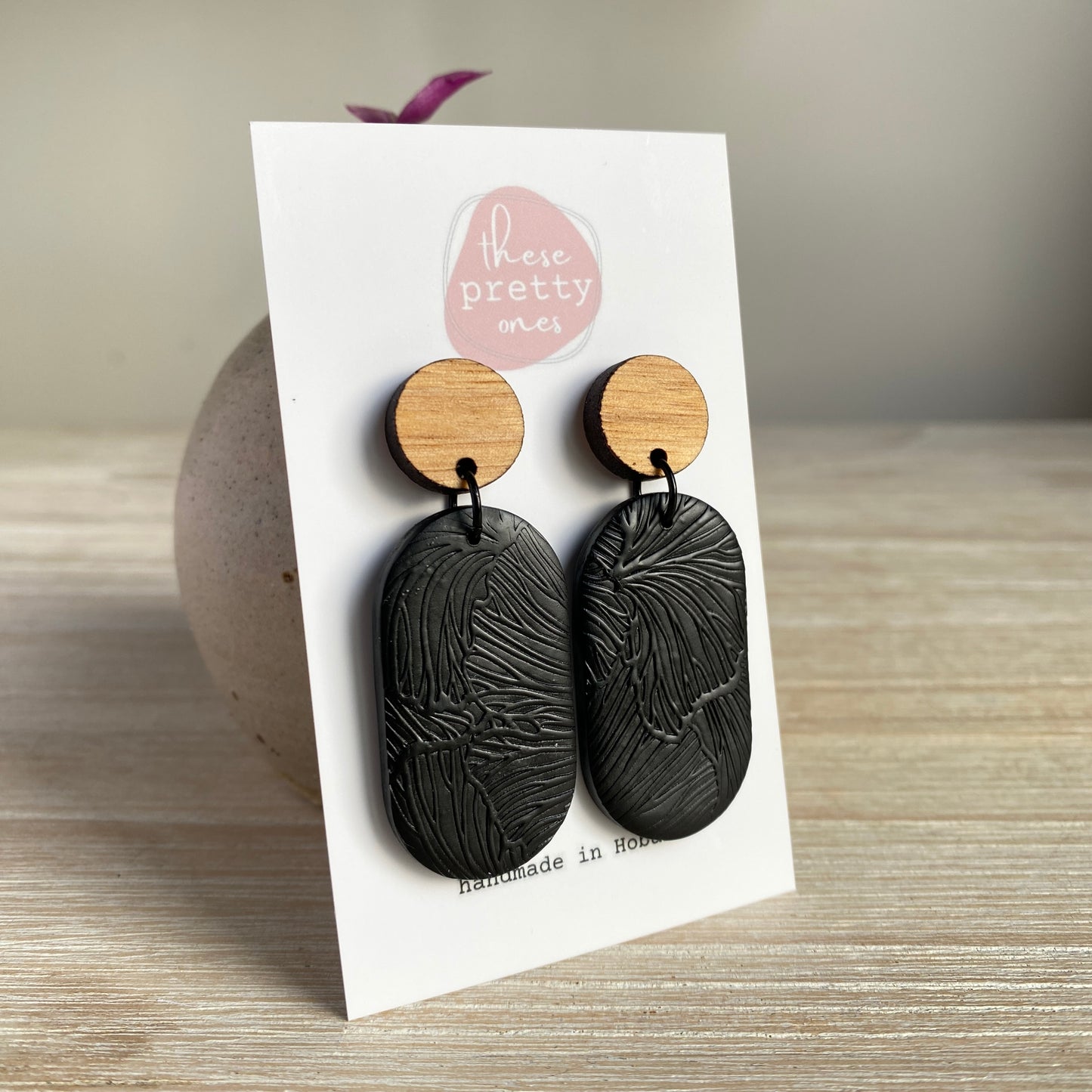 'Black Woods' Statement Dangles