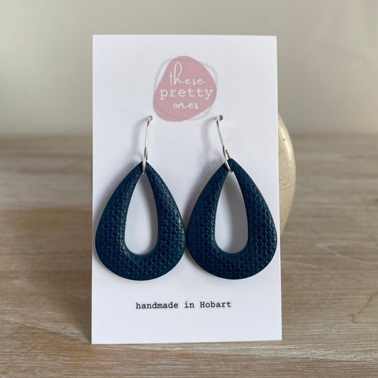 ‘Navy’ Midi Dangles: Teardrop Donut