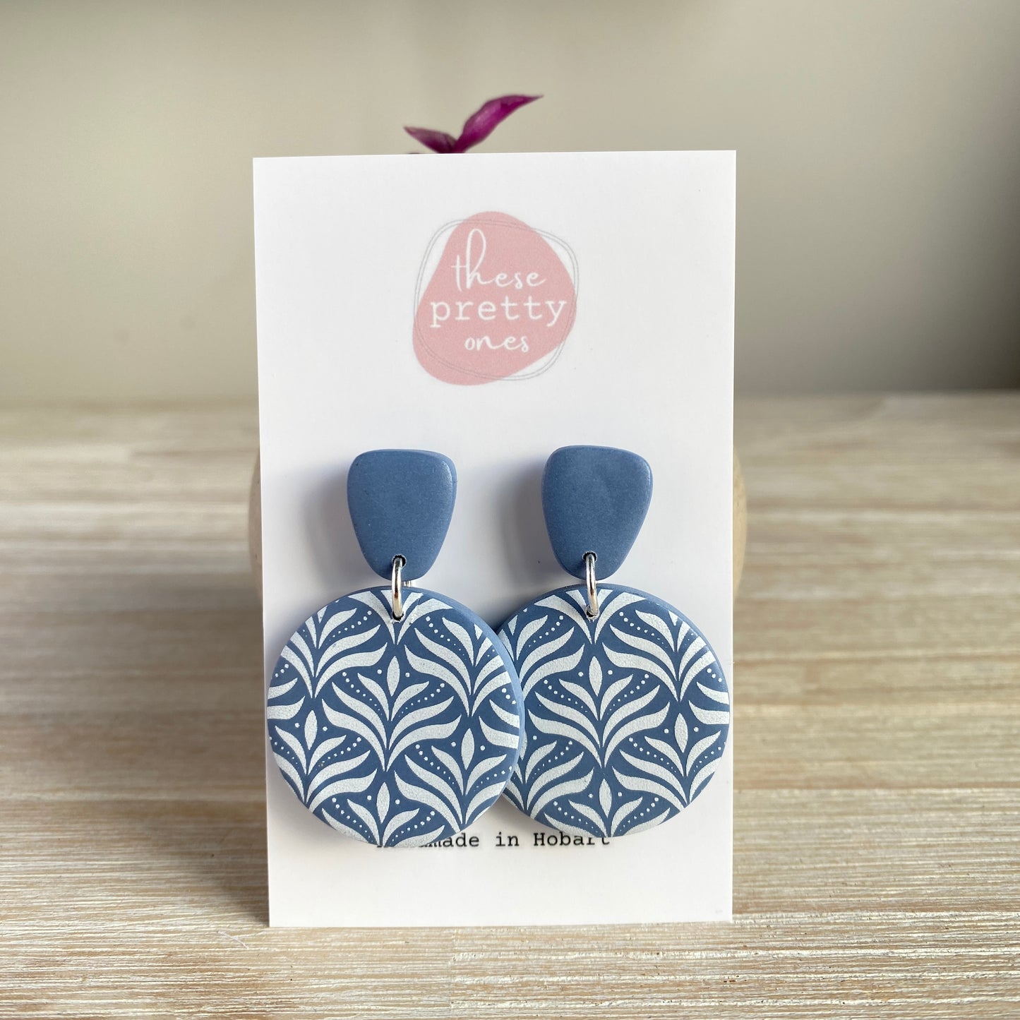 'Stone Blue Designs' Midi Dangles: Round