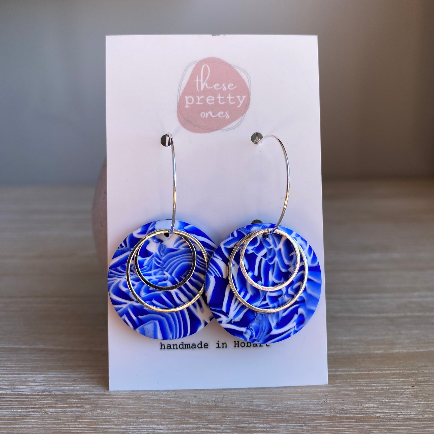 'Florence' Midi Dangles: Circles on Hoops