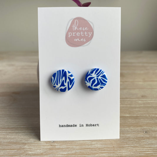 ‘Amalfi Dreams - Patterned' Midi Studs