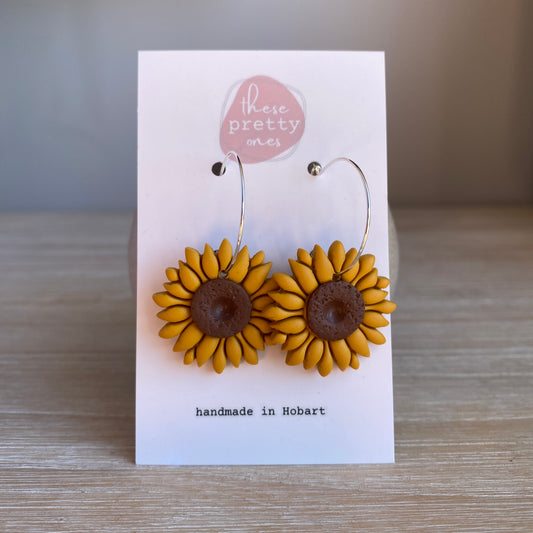 ‘Sunflowers’ Midi Dangles: Earthy Mustard tone