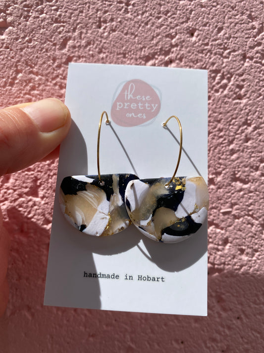 ‘Midnight Stone’ Midi Dangles: Ava