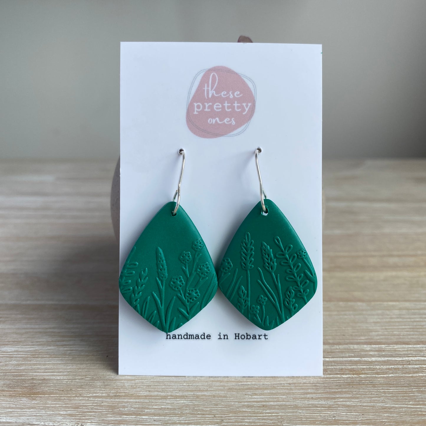 ‘Fields’ Midi Dangles: Diamond in Emerald