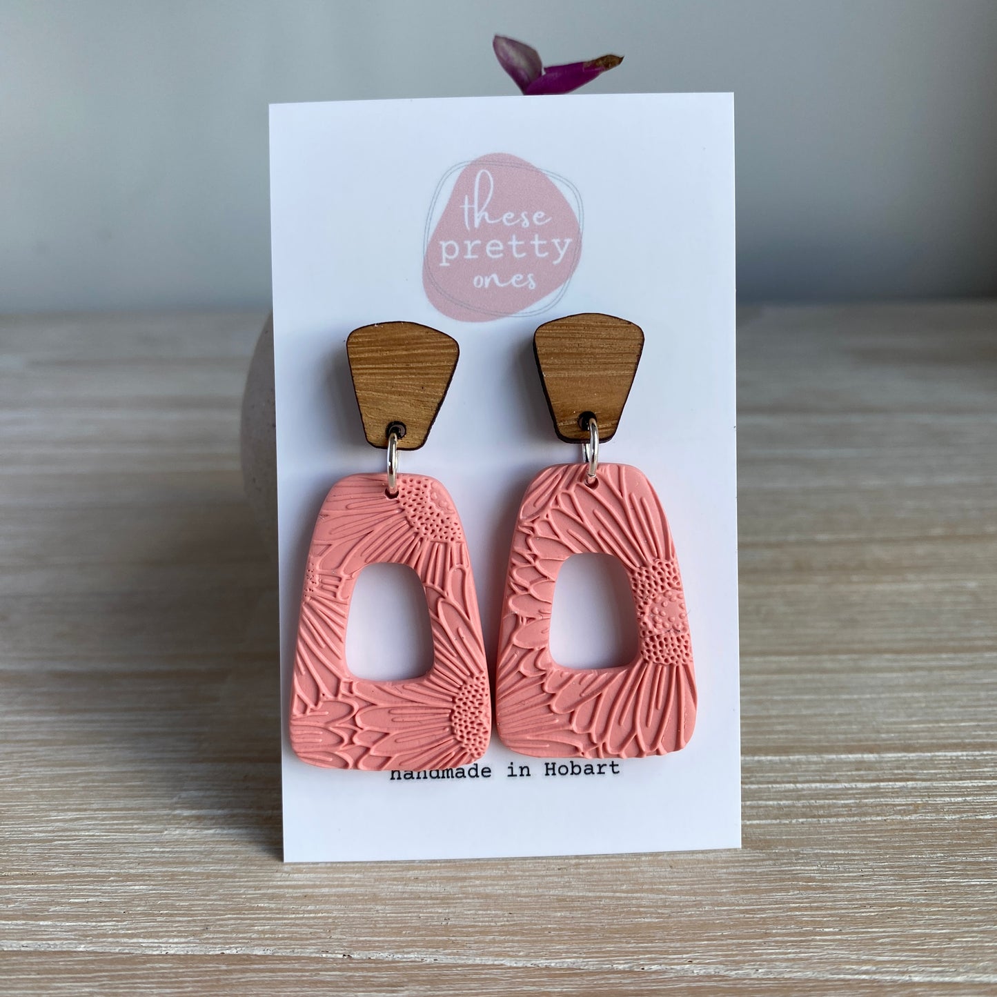 'Fawn' Midi Dangles: Donuts in Apricot