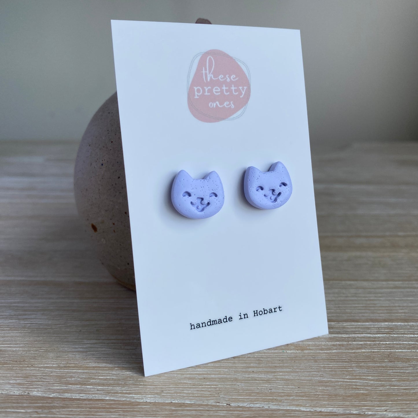 ‘Happy Cats’ Midi Studs