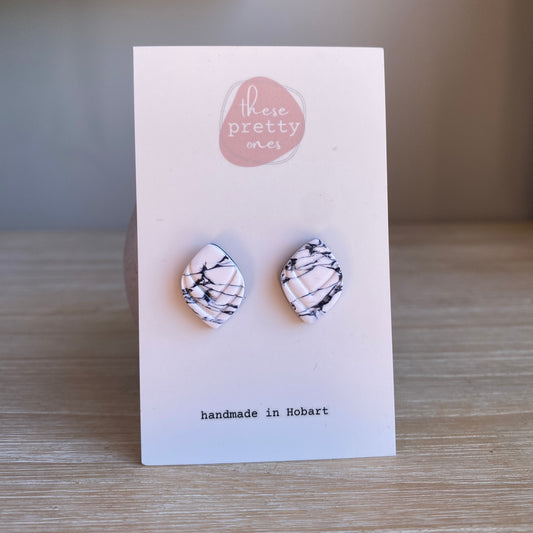 ‘Howlite’ Midi Studs: Rosie Style