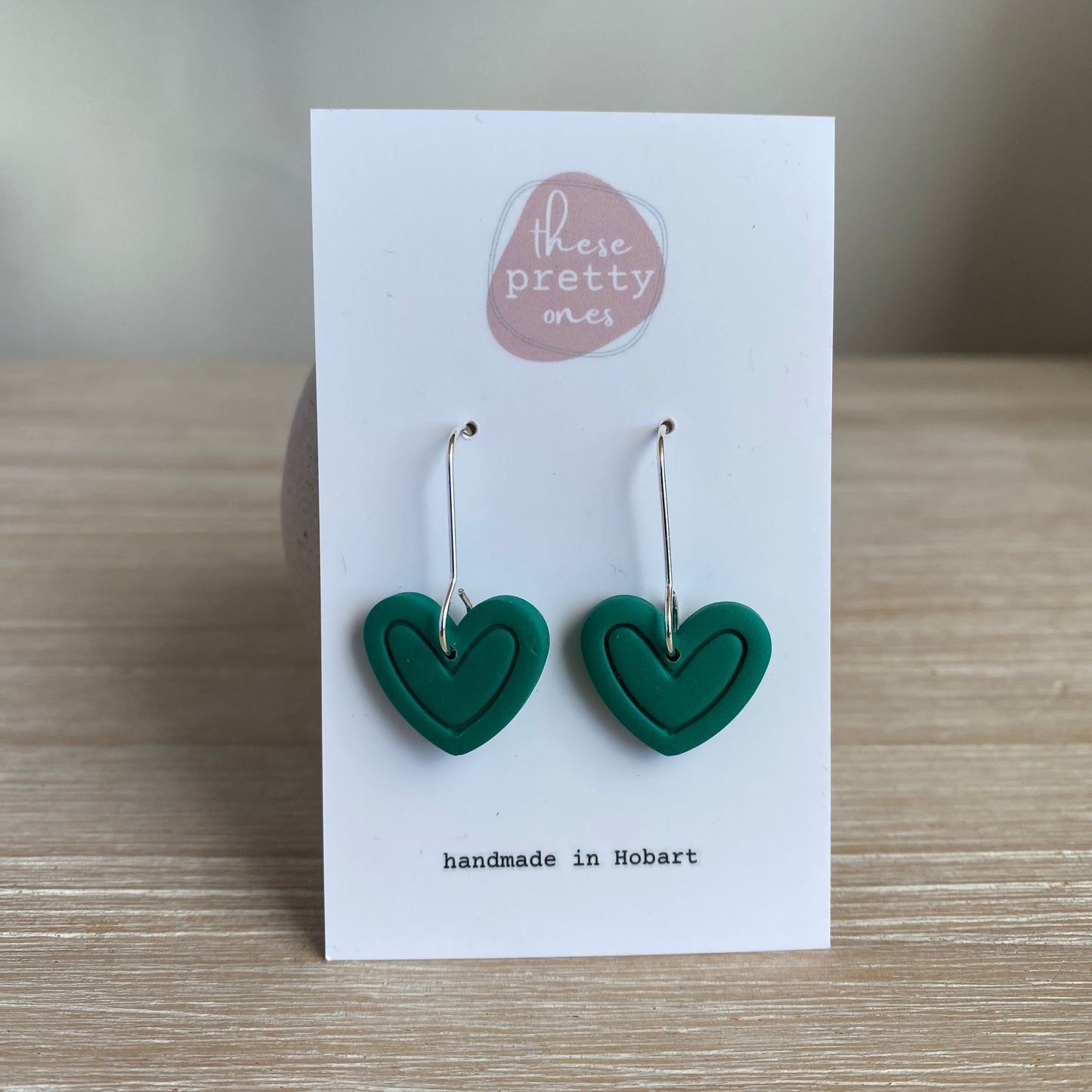 ‘Emerald' Midi Dangles: Hearts